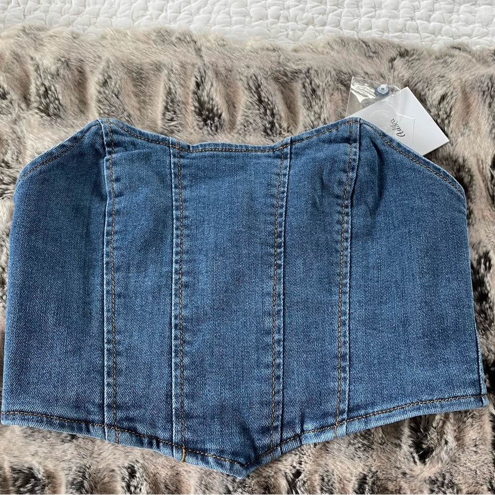Size small denim corset!